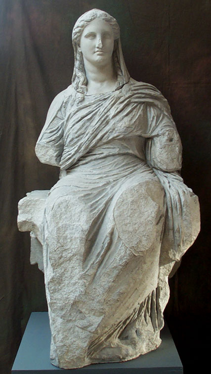Demeter Of Knidos Museum Of Classical Archaeology Databases